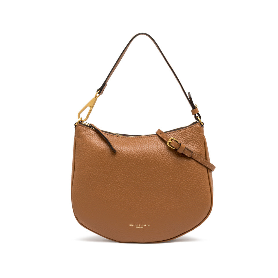 Borsa a spalla Gianni Chiarini con forma arrotondata e doppio manico CUOIO TU | Giò Fashion