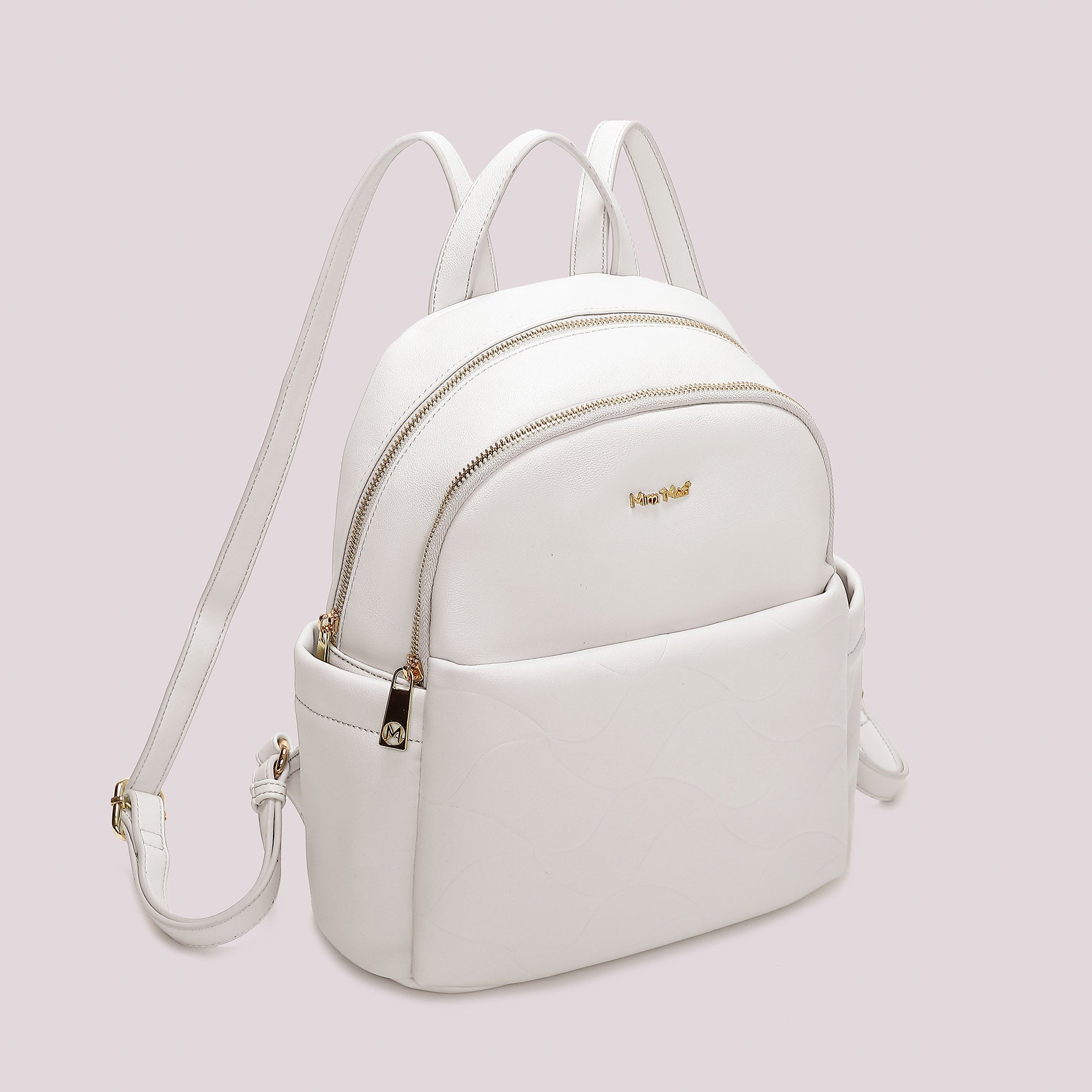 Zaino donna Mimi Mua compatto con motivo trapuntato e design moderno