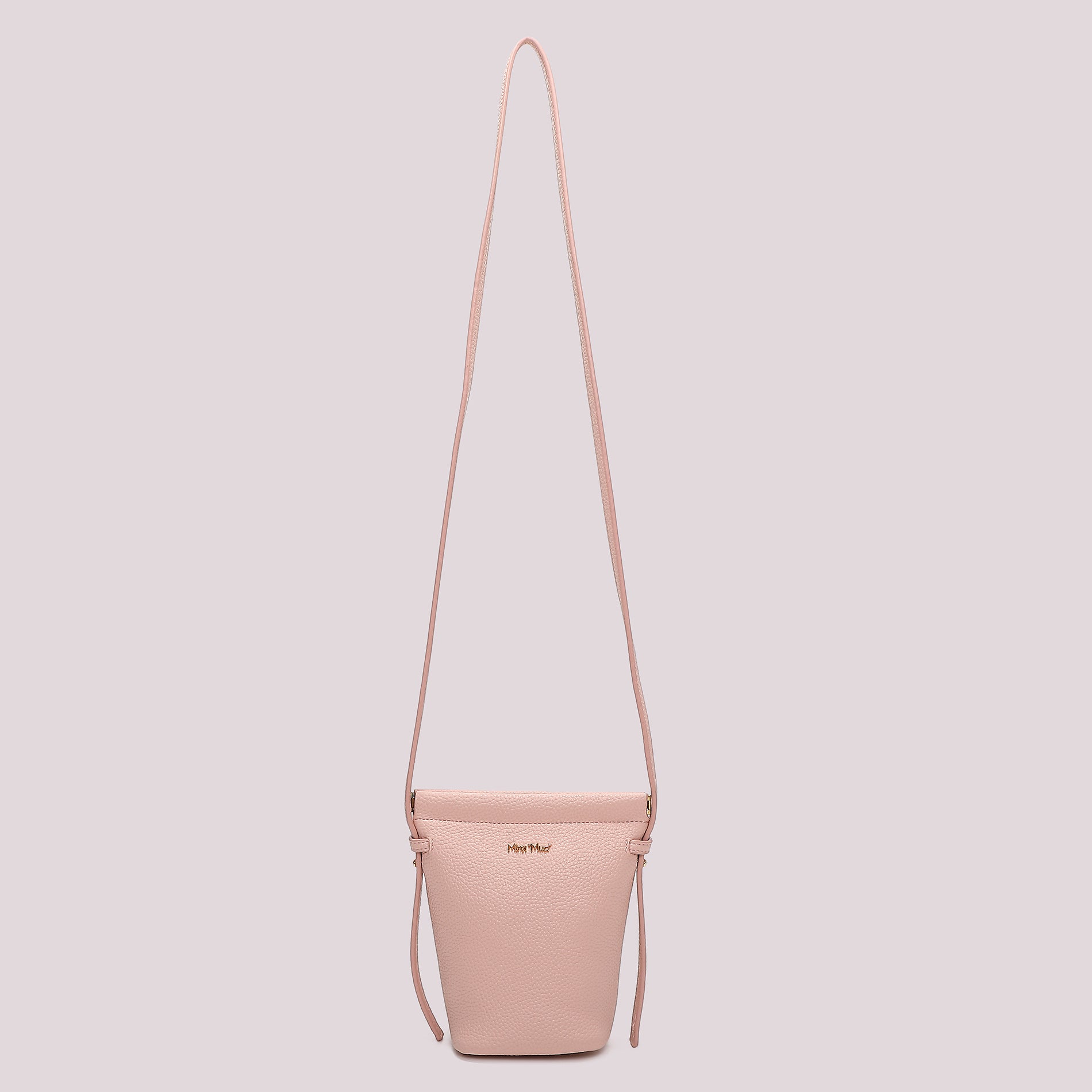 Borsa tracolla donna Mimi Mua compatta con design minimal elegante Rosa TU | Giò Fashion