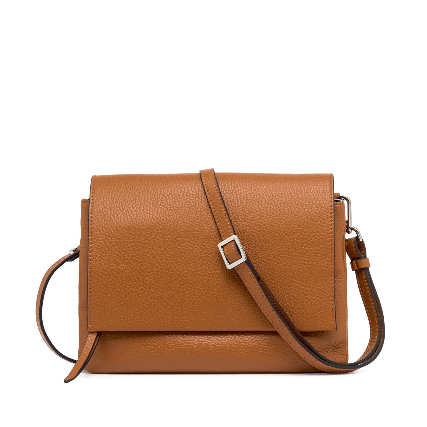 Borsa a tracolla Gianni Chiarini in pelle con patta CUOIO TU | Giò Fashion