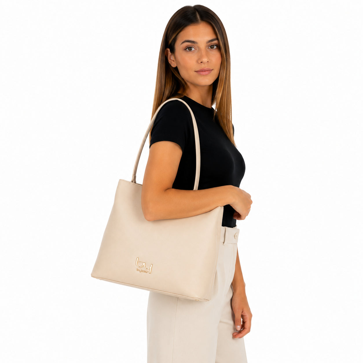 By Byblos Borsa a Spalla Donna Elegante Minimal