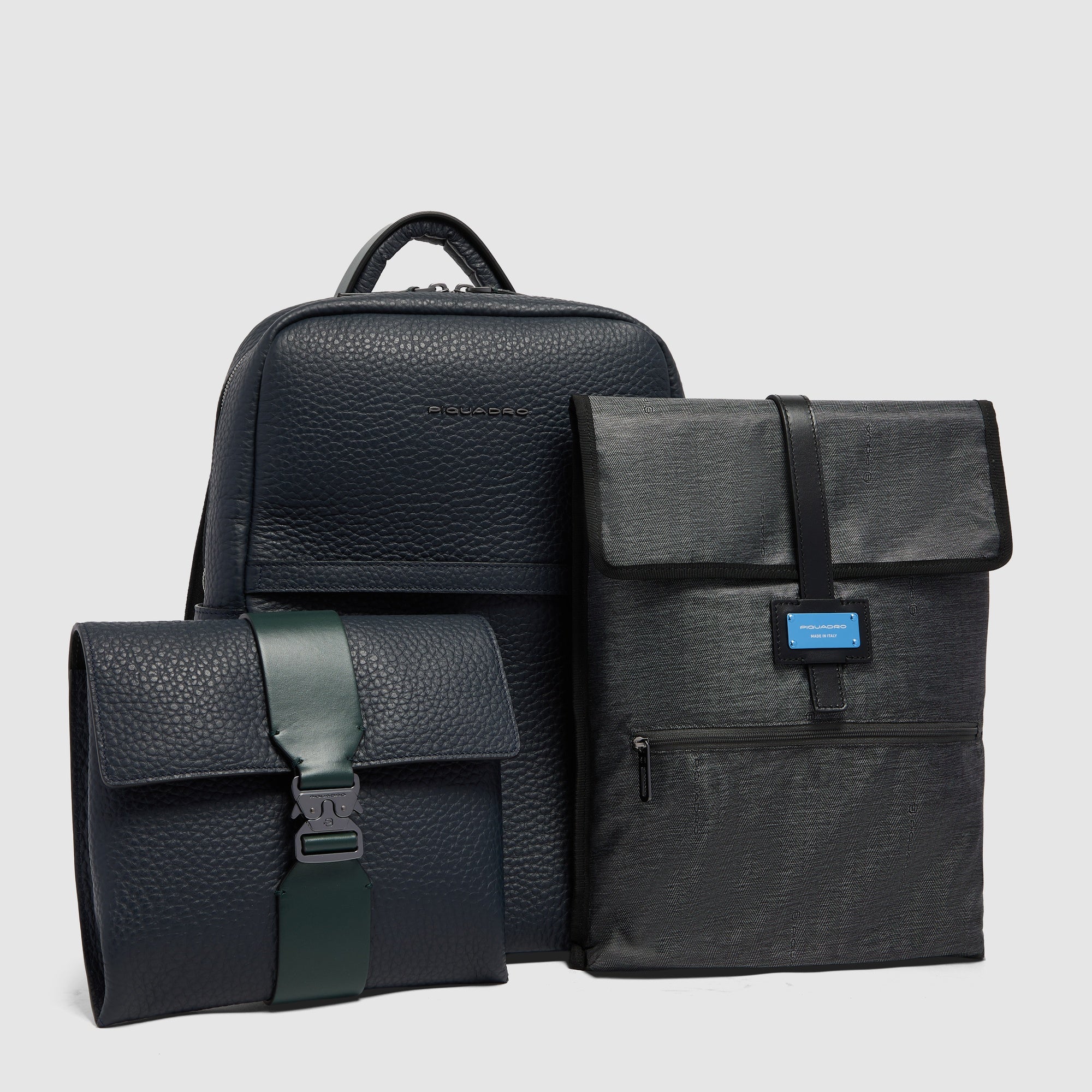 Zaino Uomo Porta PC 14" in Pelle con Doppio Scomparto