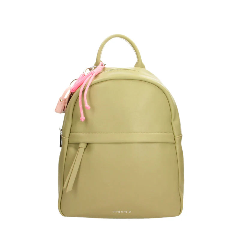 Zaino Vivienne D donna compatto design moderno pratico quotidiano Verde TU | Giò Fashion