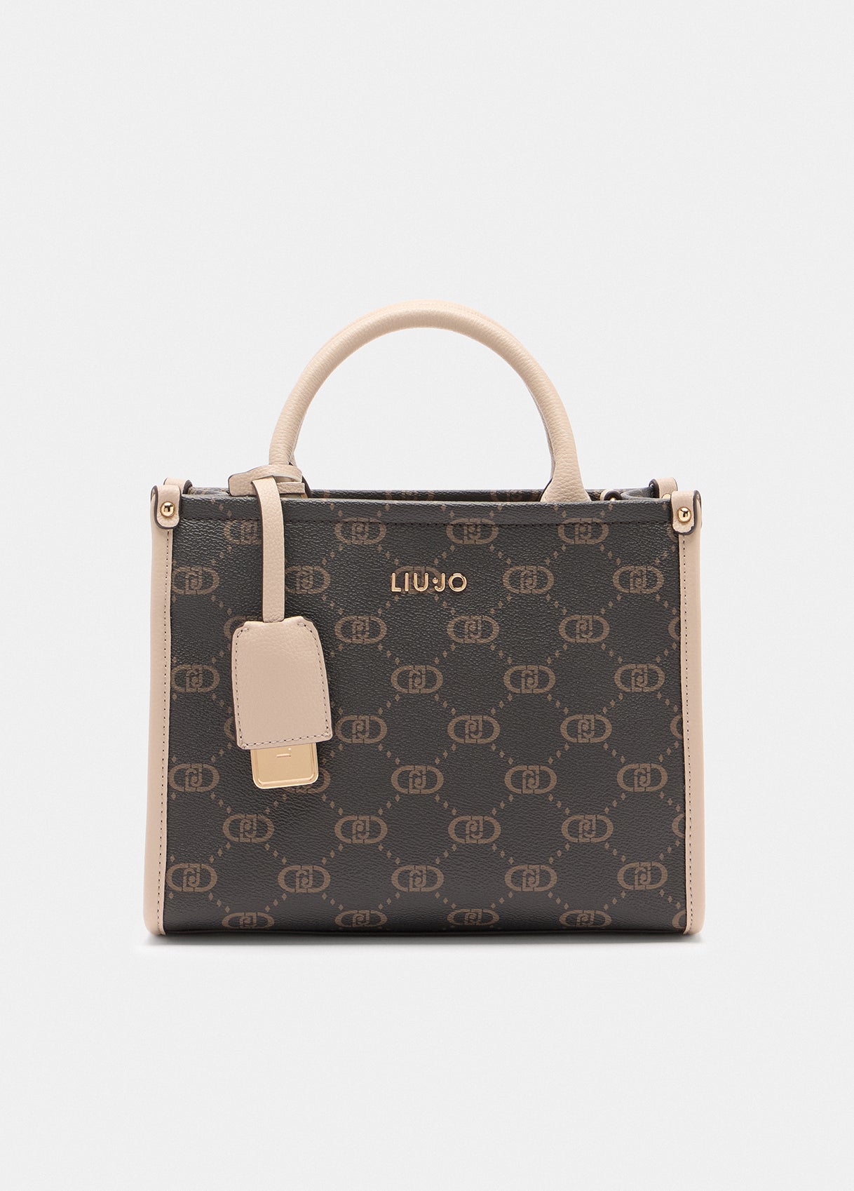 Borsa Liu Jo a mano con tracolla e logo all over