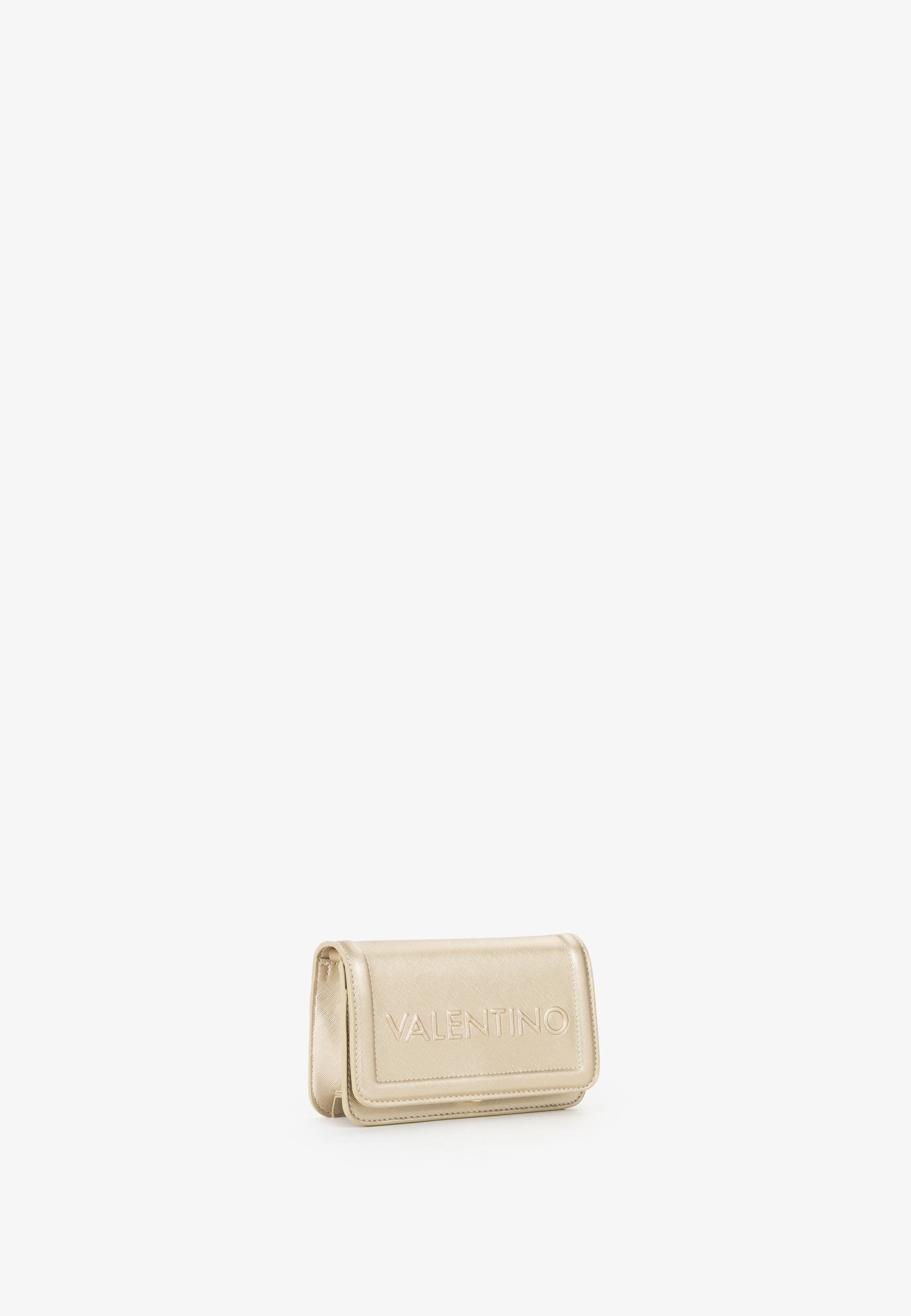 Pochette donna Mario Valentino con patta e logo in rilievo dal design compatto Oro TU | Giò Fashion