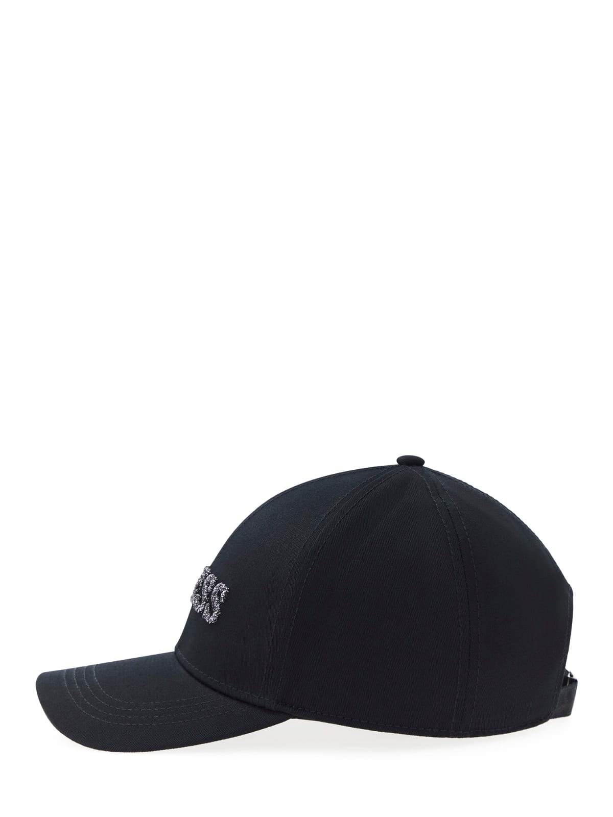 Cappello Guess donna modello baseball con logo frontale glitter Nero TU | Giò Fashion