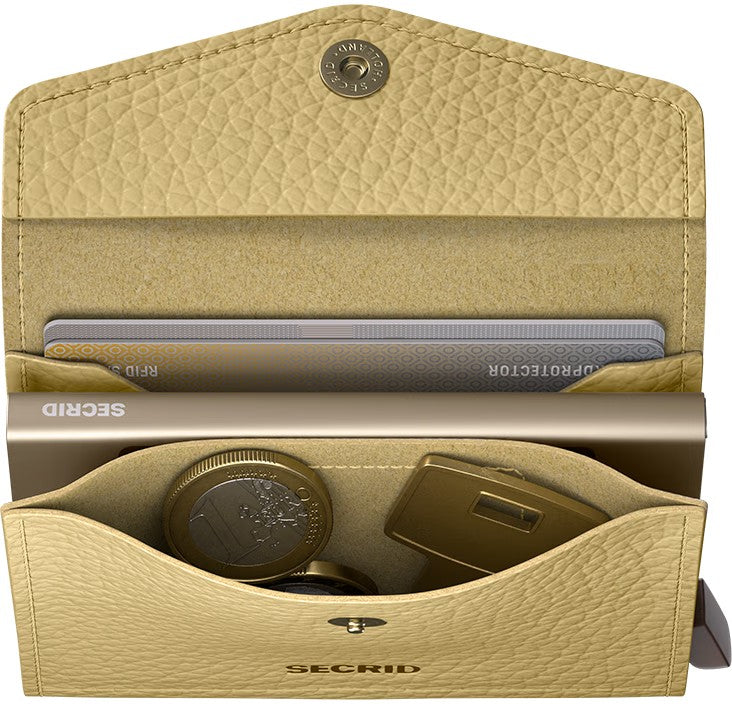 Portafoglio Secrid Miniwallet EPe Butter Yellow compatto con protezione RFID Giallo TU | Giò Fashion