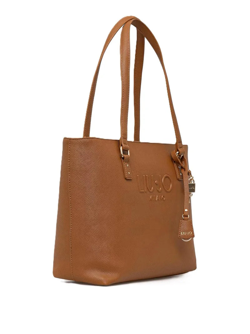Borsa shopper Liu Jo da donna elegante capiente con doppio manico Marrone TU | Giò Fashion