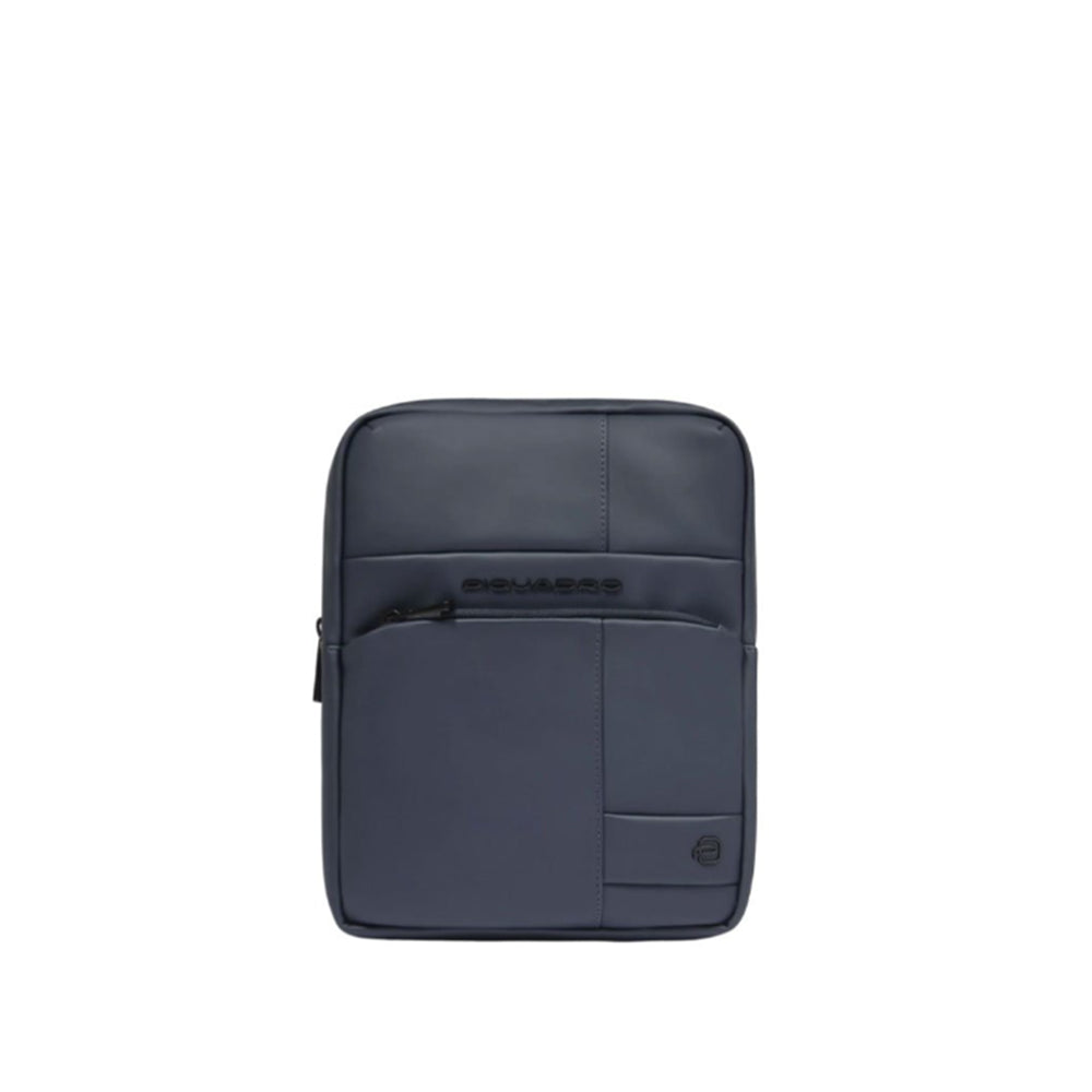 Borsa a tracolla Piquadro in tessuto gommato con scomparto porta iPad