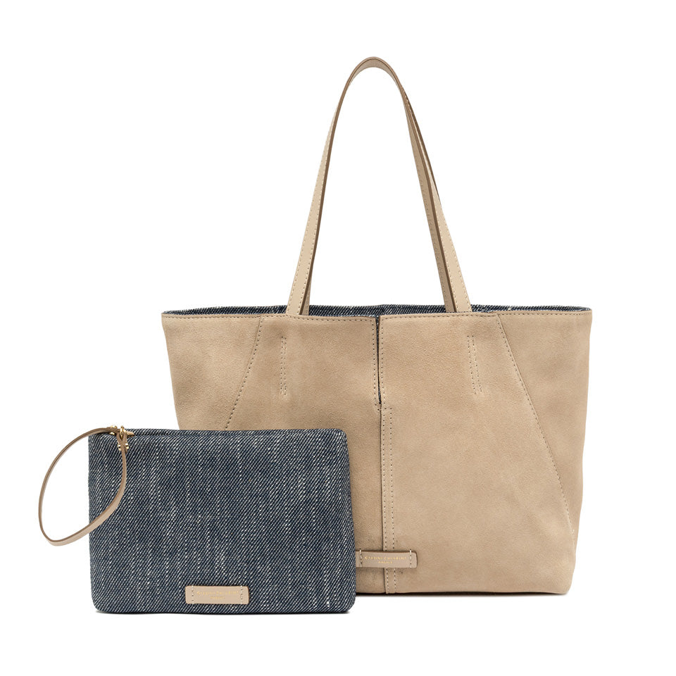 Gianni Chiarini borsa shopper a spalla grande capiente elegante minimal Nude TU | Giò Fashion