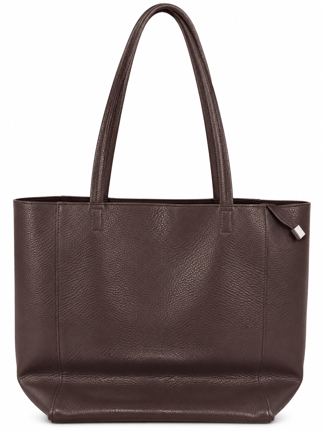 Borsa Shopper in Vera Pelle con Fiocco Decorativo