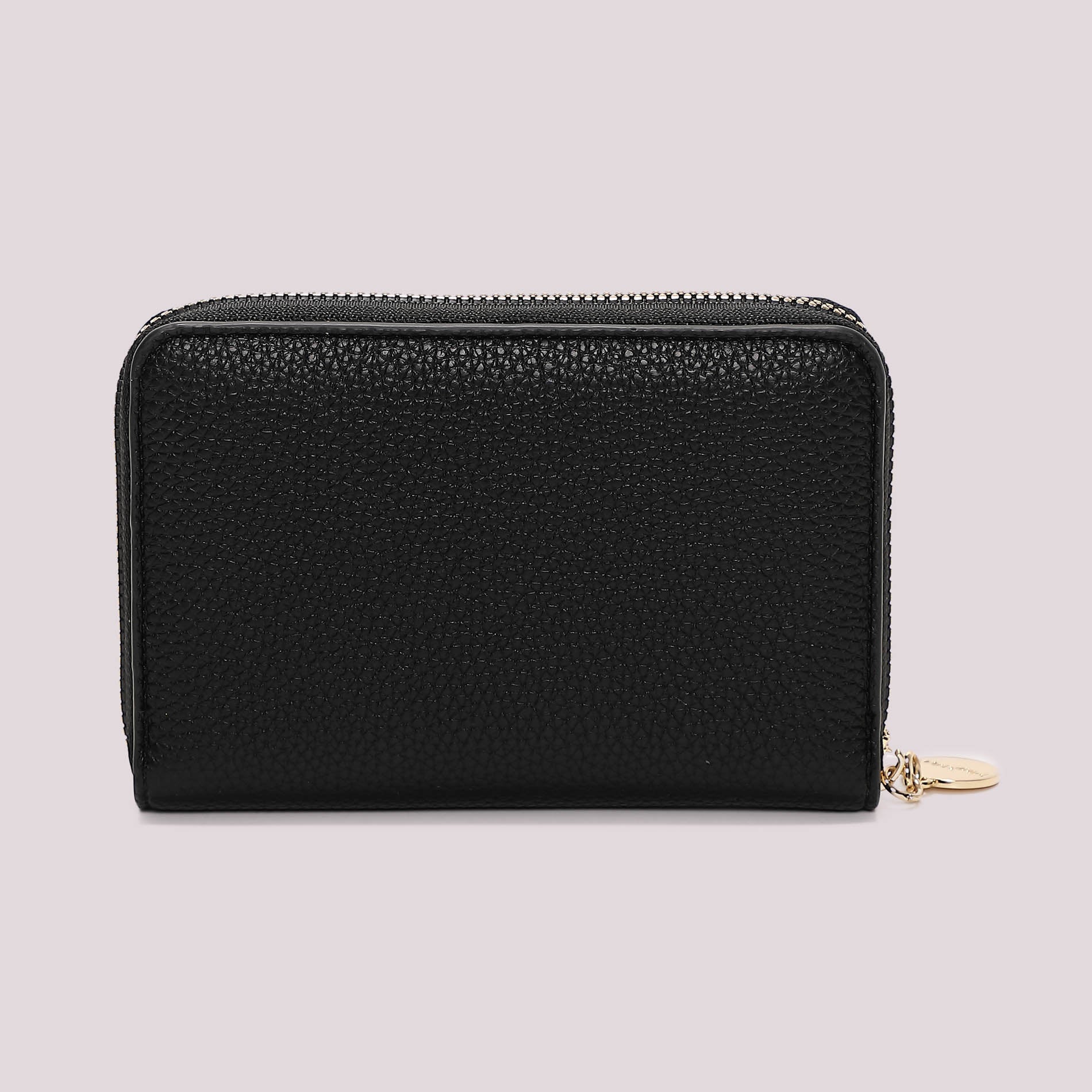Portafoglio donna Mimi Mua zip around con borchie decorative design elegante Nero TU | Giò Fashion