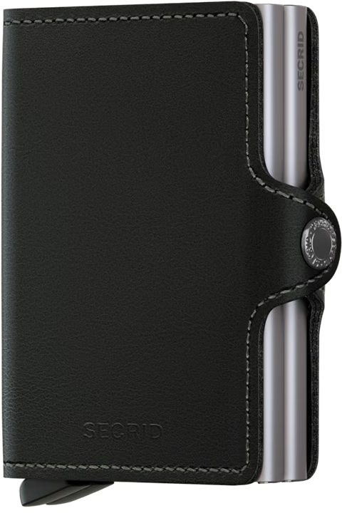 Portafoglio Secrid Twinwallet in pelle con doppia capacità e protezione RFID NERO TU | Giò Fashion