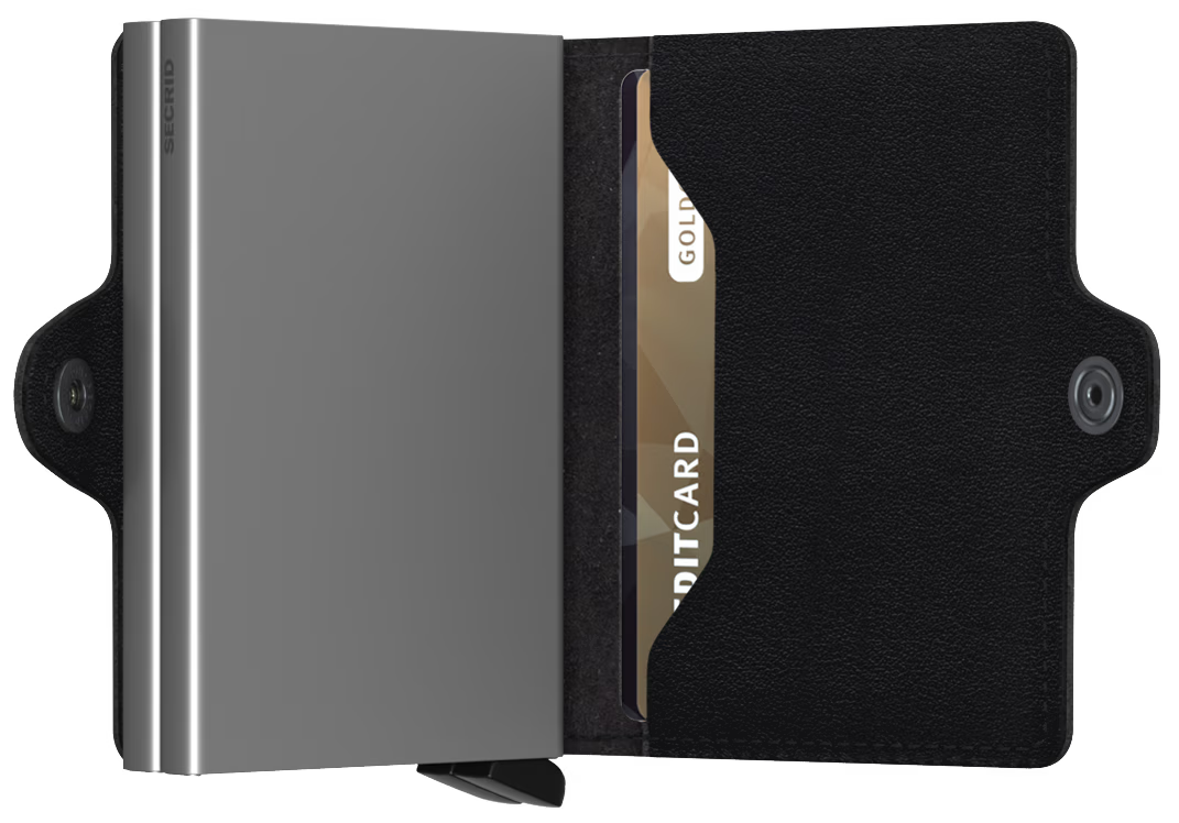 Portafoglio Secrid Twinwallet in pelle con doppia capacità e protezione RFID NERO TU | Giò Fashion