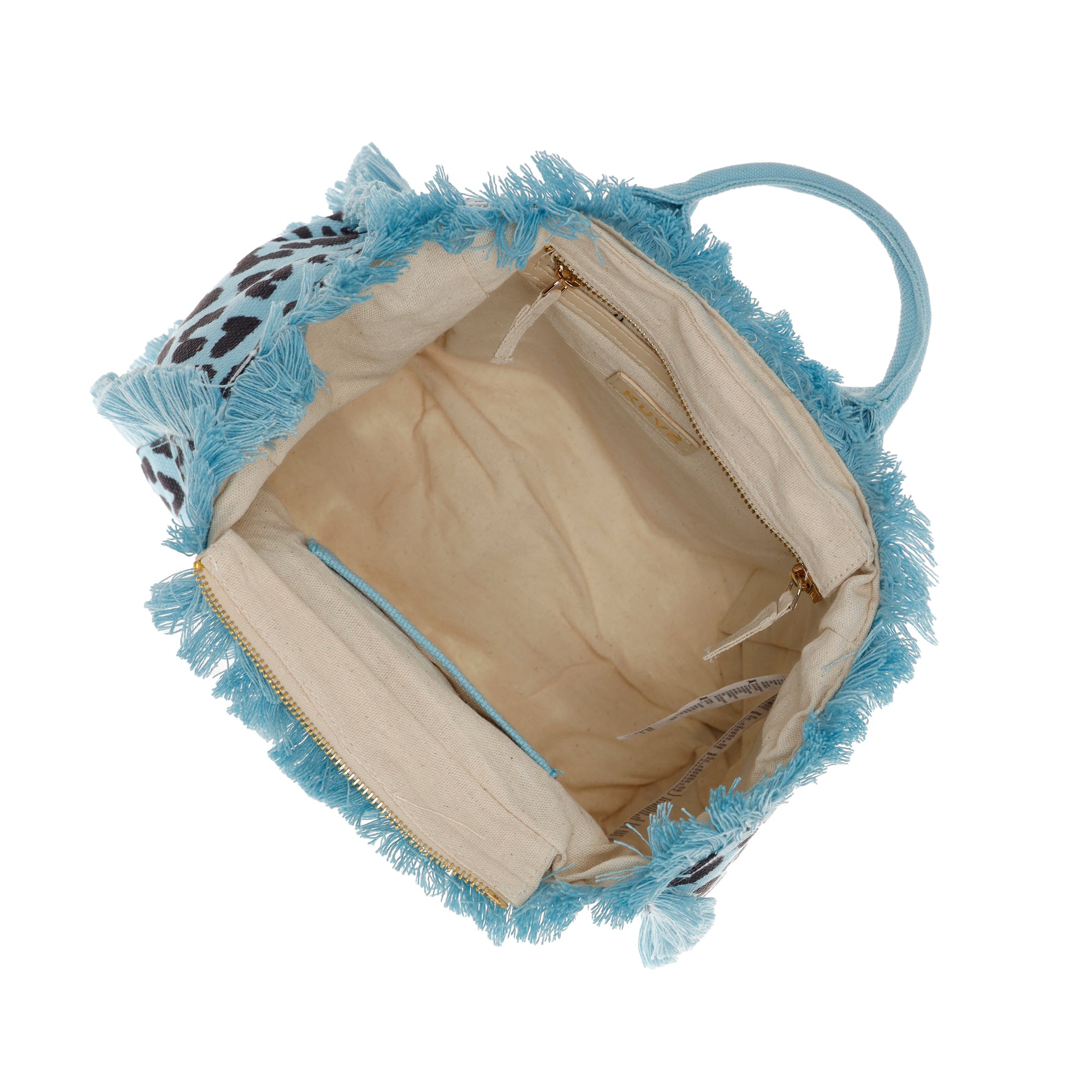 Borsa mare Kuve' Nautilius Leopard in ecopelle