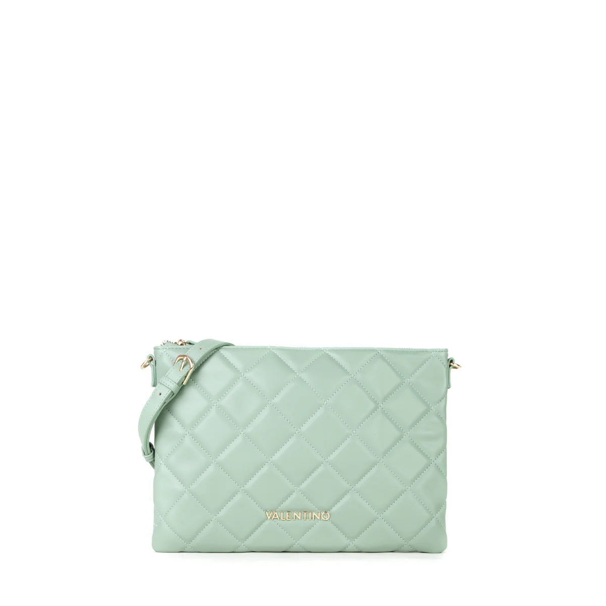 Pochette Valentino Ocarina con lavorazione matelassé e tracolla Verde TU | Giò Fashion
