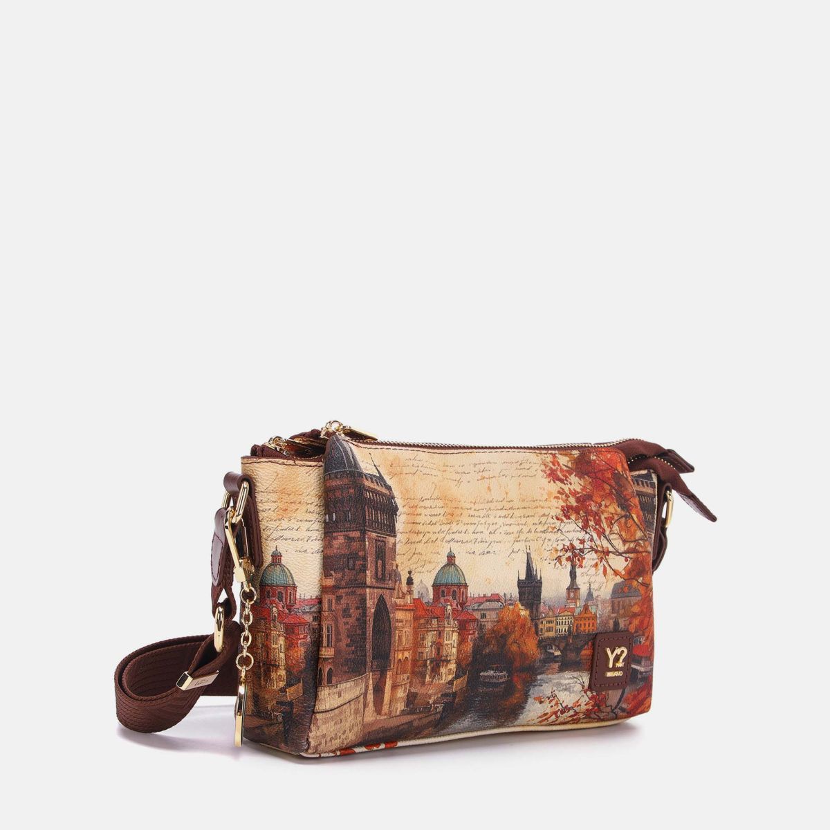 Ynot? Yes Bag Borsa a Spalla Donna con 3 Scomparti