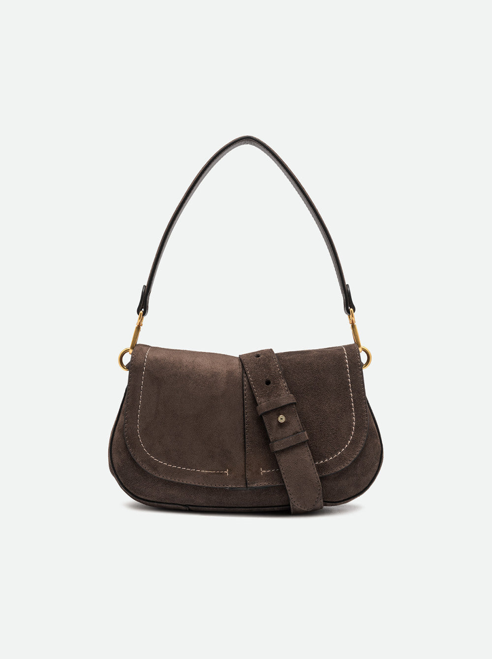 Gianni Chiarini Helena Round Borsa Media in Pelle Scamosciata