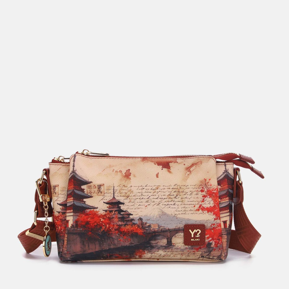Ynot? Yes Bag Borsa a Spalla Donna con 3 Scomparti