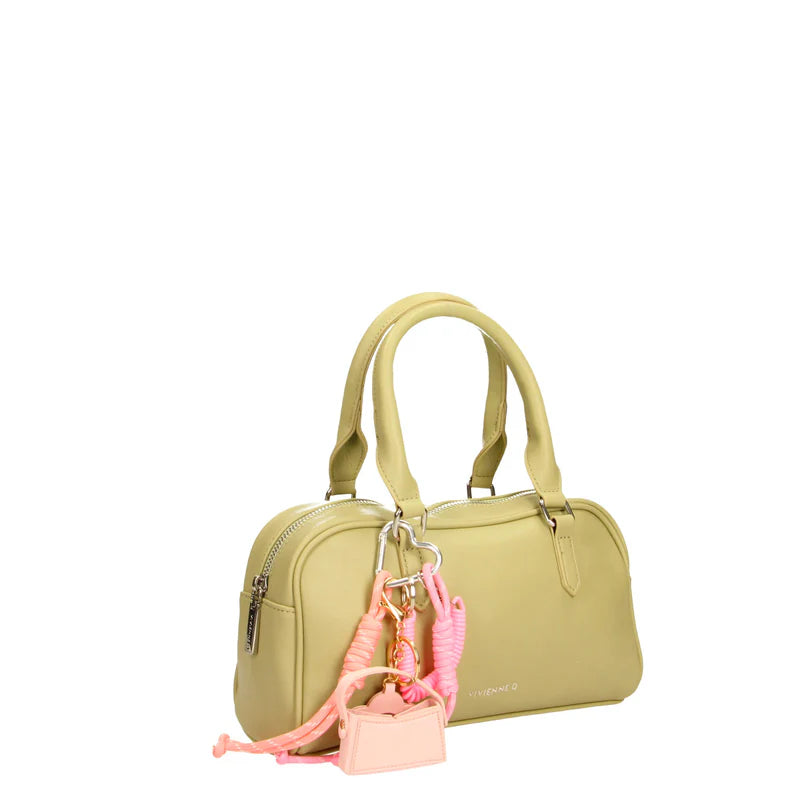 Borsa Vivienne D donna a mano compatta design elegante moderno Verde TU | Giò Fashion