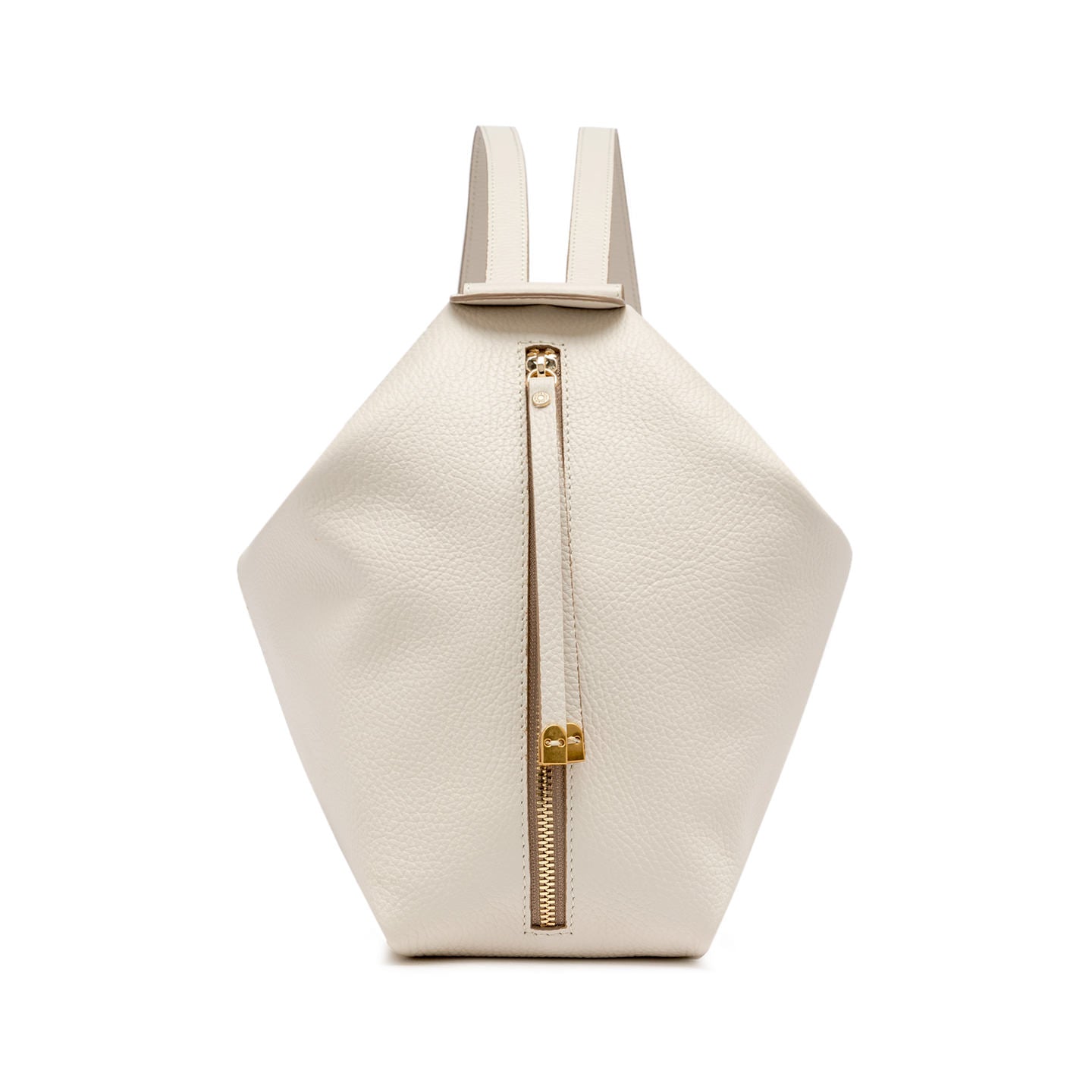 Gianni Chiarini Guia zaino in pelle martellata con doppia zip e tracolle regolabili Bianco TU | Giò Fashion