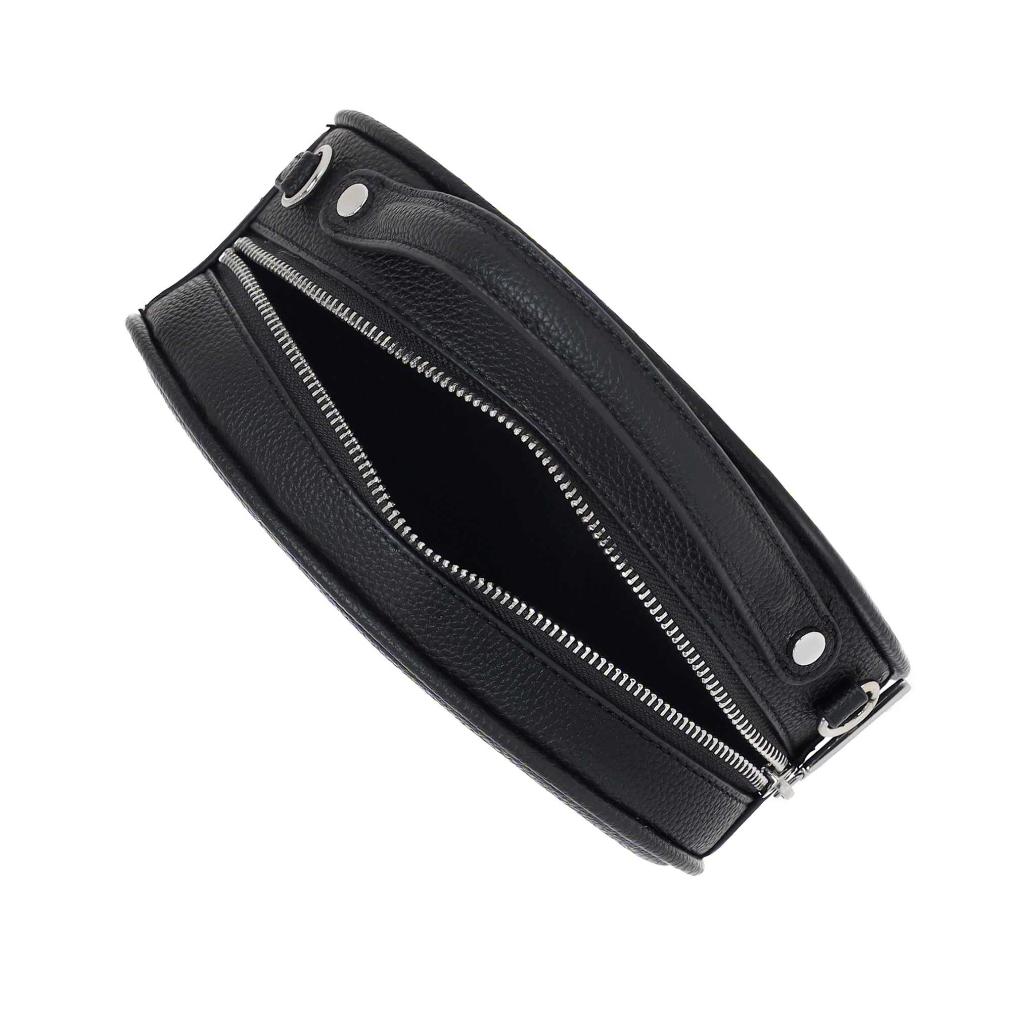 Borsa tracolla Byblos donna rotonda con logo frontale e tracolla regolabile Nero TU | Giò Fashion