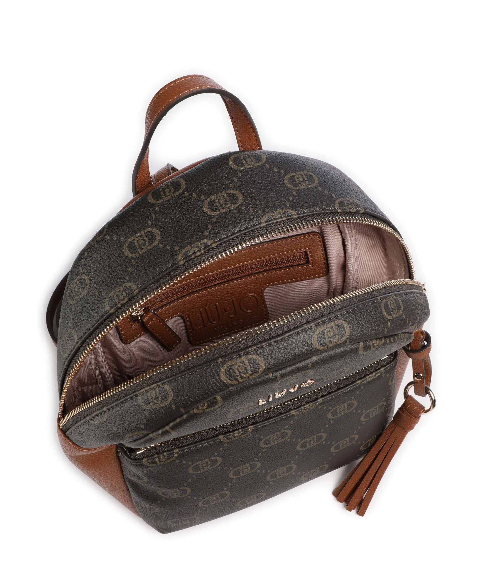 Liu Jo Zaino Monogram Donna Elegante e Versatile Marrone TU | Giò Fashion