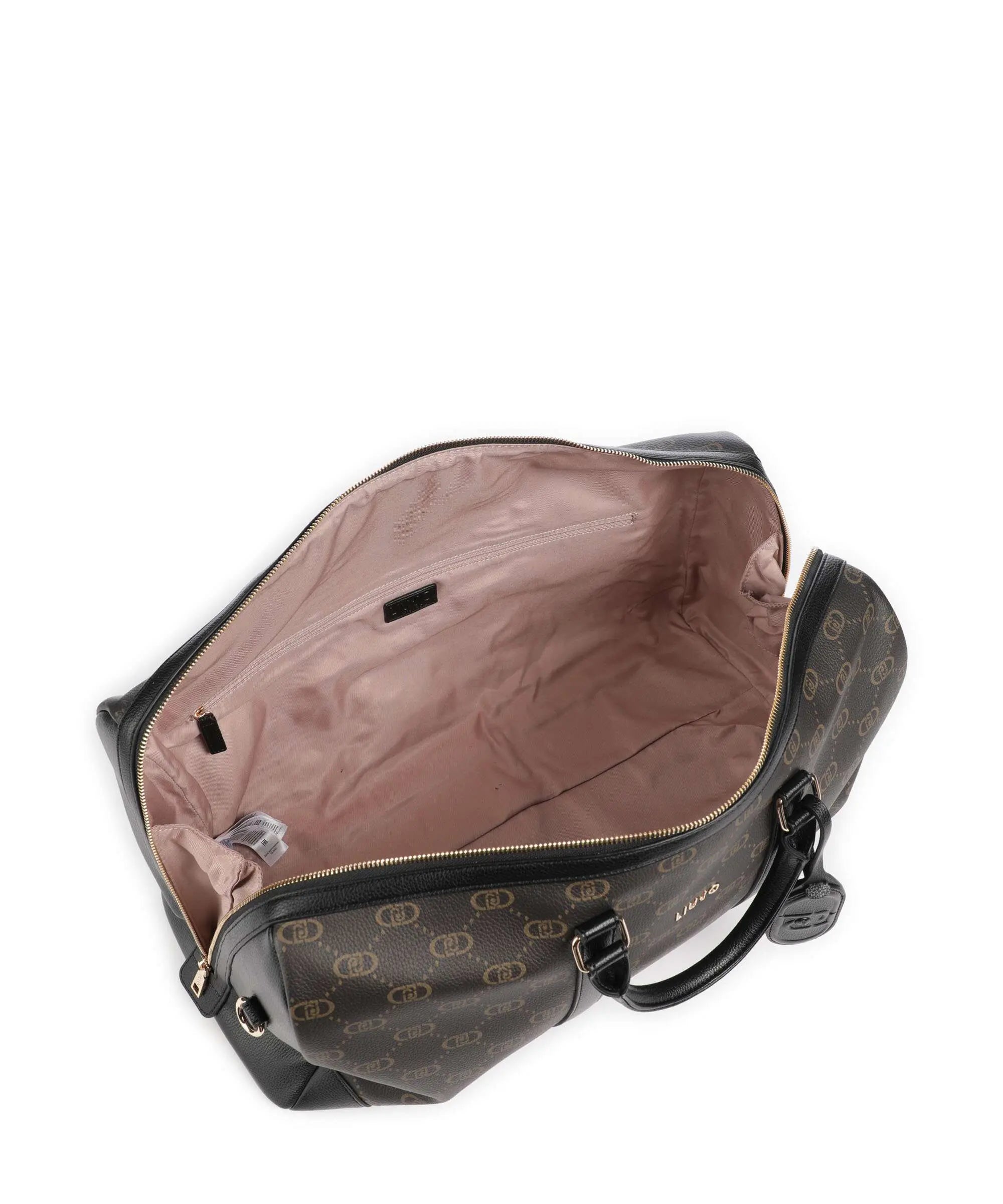 Borsa da viaggio Liu Jo con tracolla e logo all over