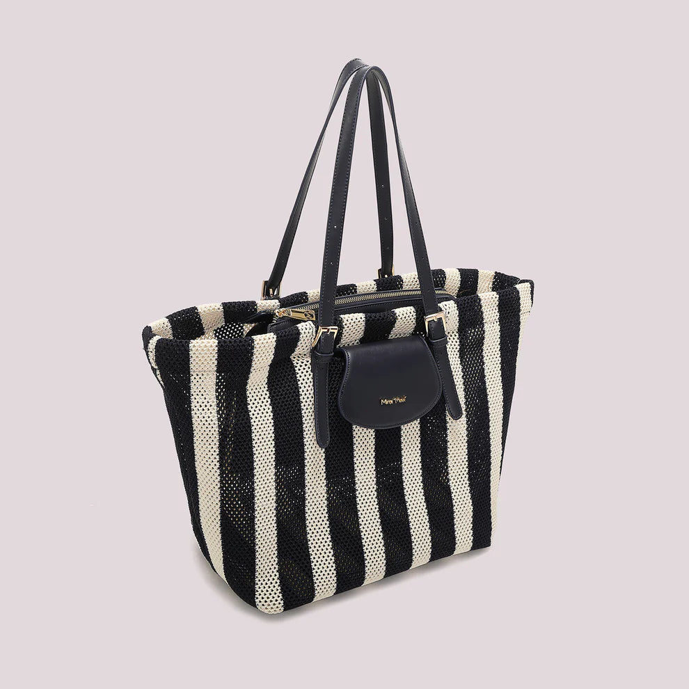 Borsa Shopping Donna Mimi Mua Intrecciata con Doppi Manici