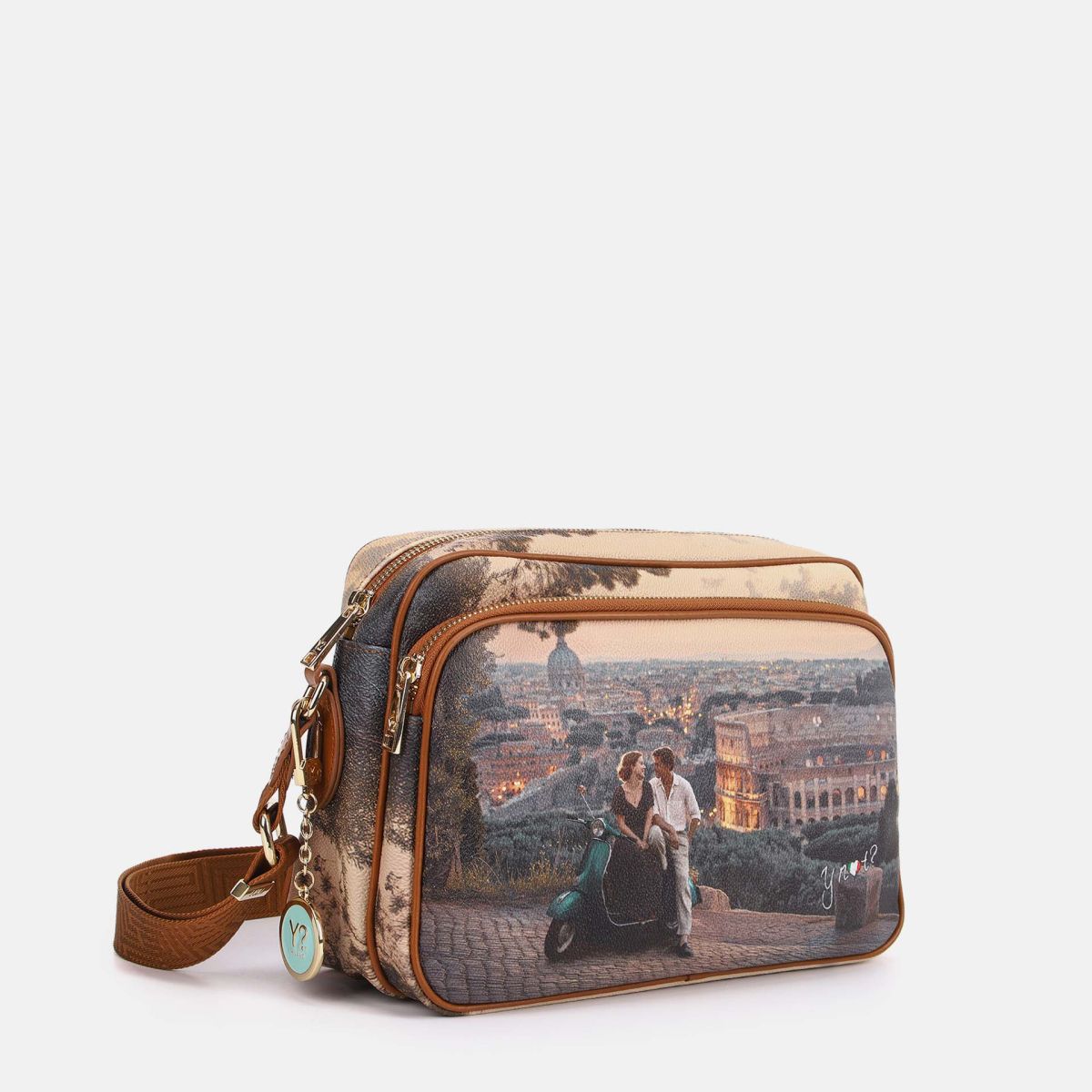 Ynot? Yes Bag Borsa Reporter Donna con Tracolla in Tessuto