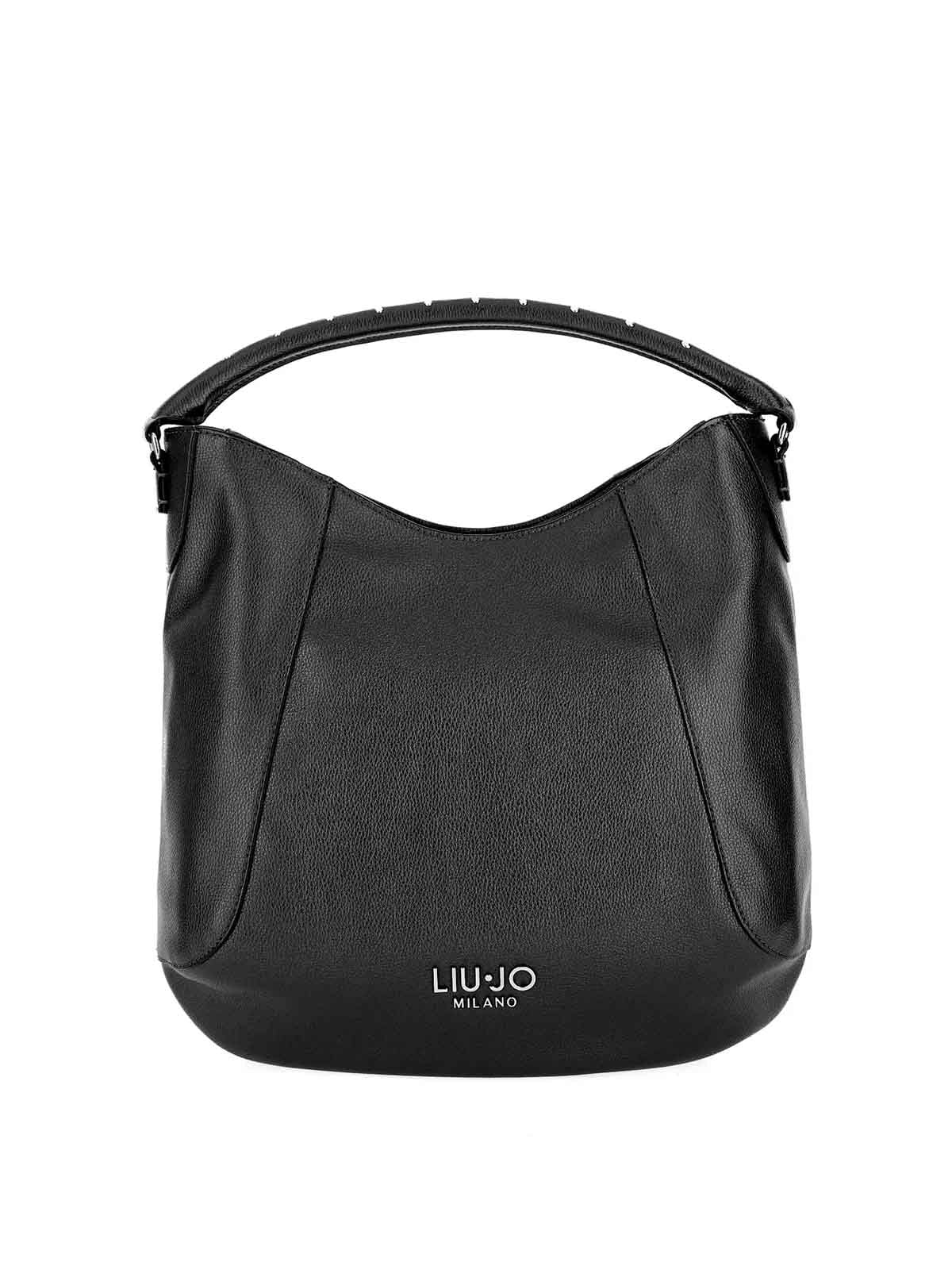 Borsa a spalla Liu Jo elegante con manico impreziosito NERO TU | Giò Fashion