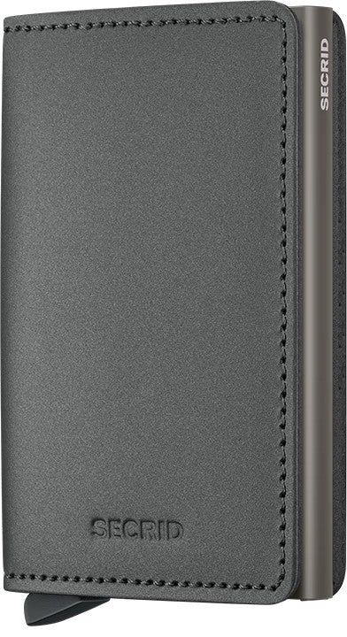 Portafoglio Secrid Slimwallet SMS Steel compatto con protezione RFID Argento TU | Giò Fashion