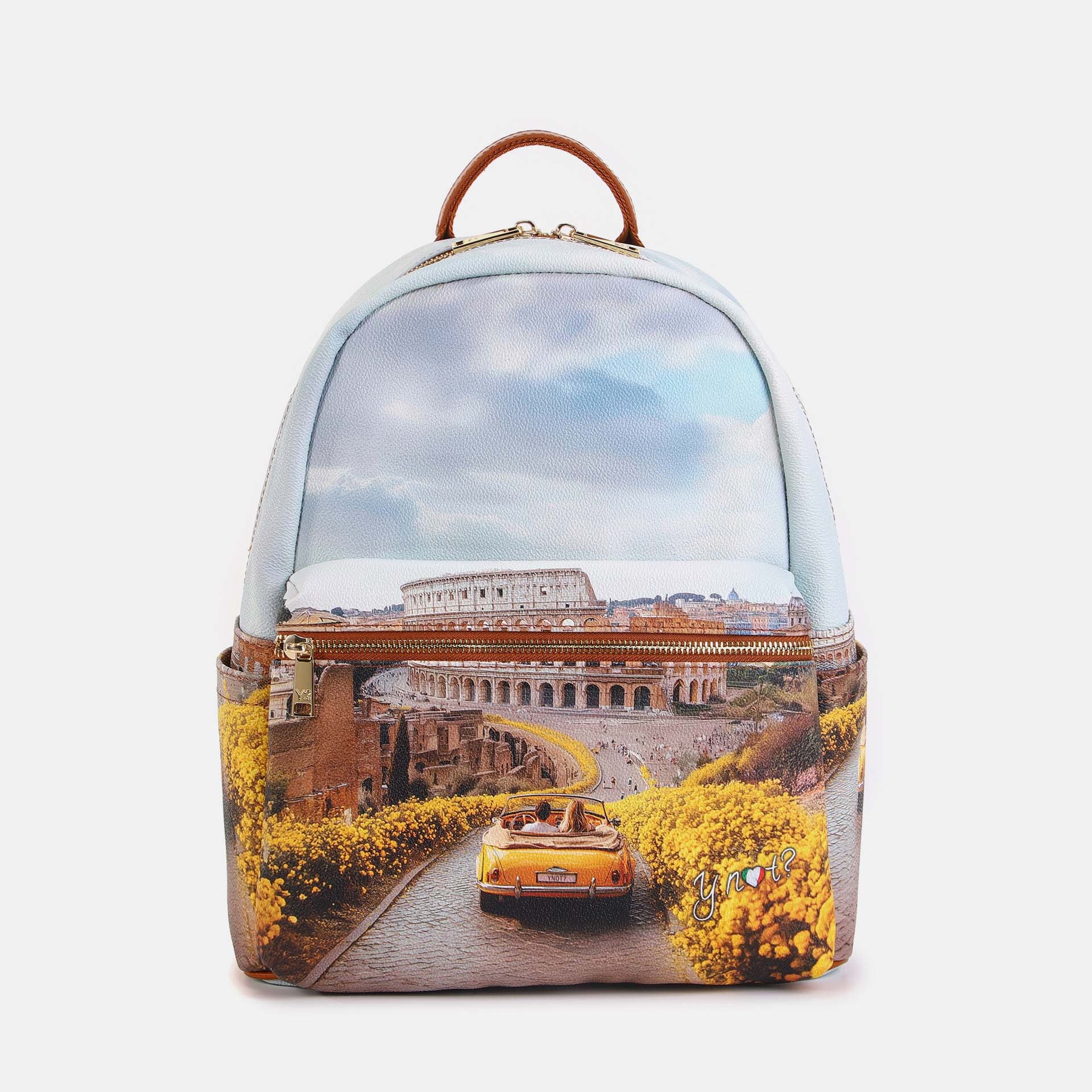Y-Not Zaino Grande YesBag Giallo TU | Giò Fashion