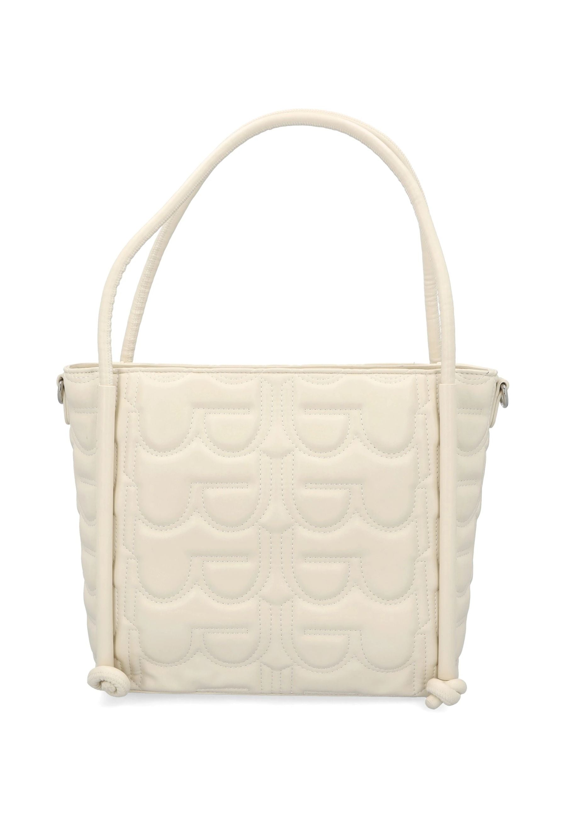 Shopper Donna By Byblos con Logo Ricamato All Over e Tracolla