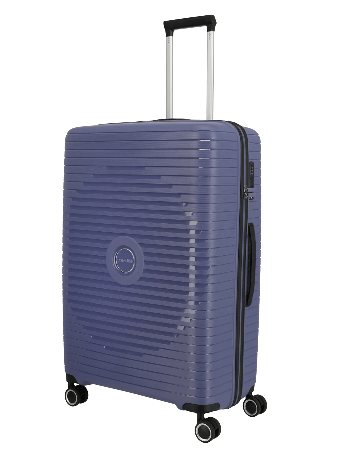 Trolley Grande Orbita L con Chiusura TSA e Design Resistente VIOLA TU | Giò Fashion