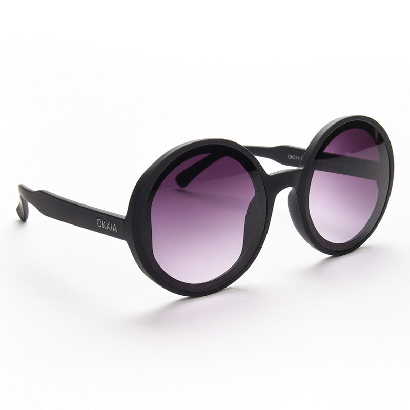OKKIA Monica Round Occhiali da Sole Donna Oversize con Lenti Sfumate e Protezione UV400