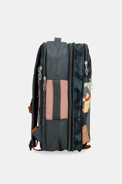 Zaino Anekke multifunzione da viaggio e tempo libero con tasche e chiusura con zip BLU TU | Giò Fashion
