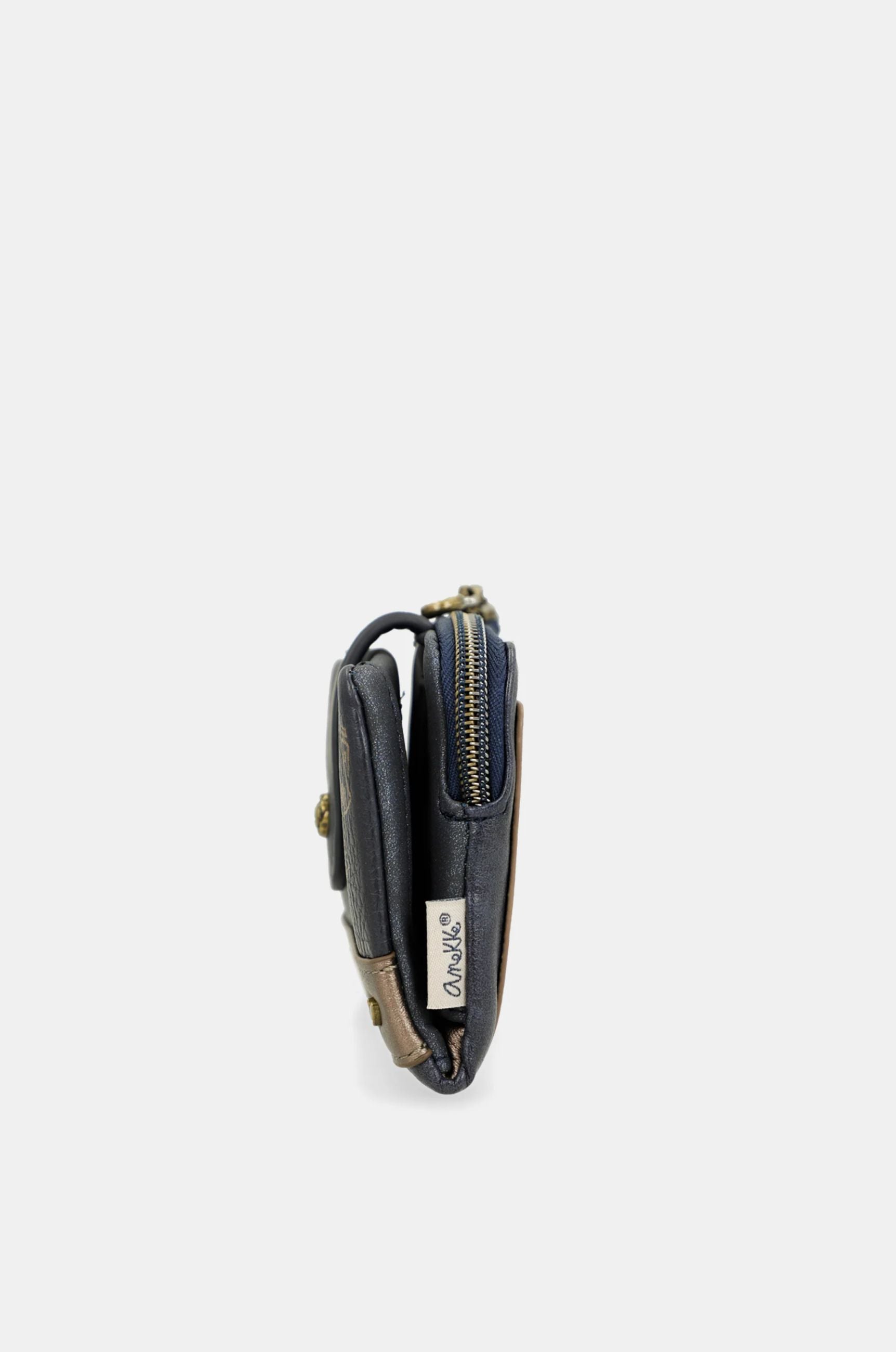 portafoglio piccolo Anekke Contemporary con chiusura zip BLU TU | Giò Fashion