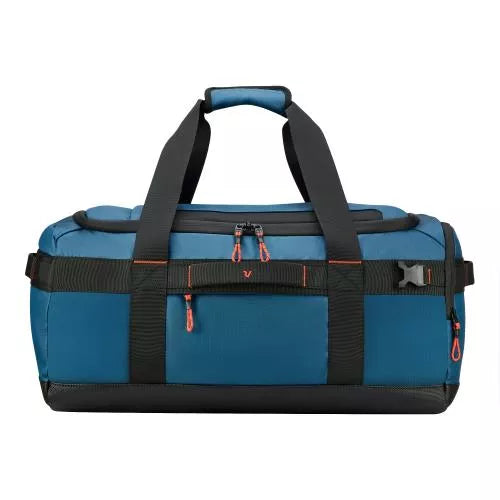 Borsone viaggio capiente con tracolla e tasche multifunzione DENIM TU | Giò Fashion