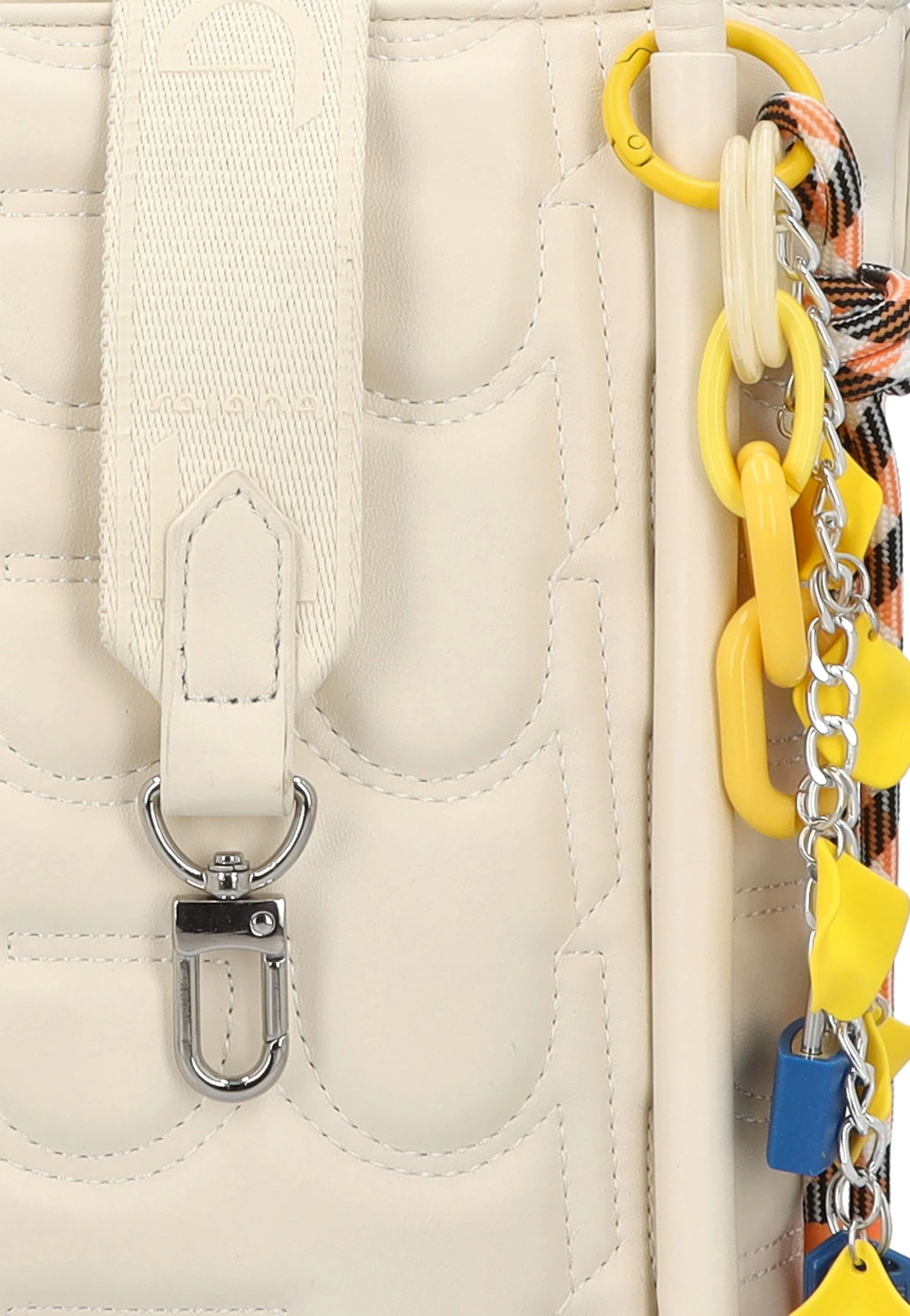 Shopper Donna By Byblos con Logo Ricamato All Over e Tracolla