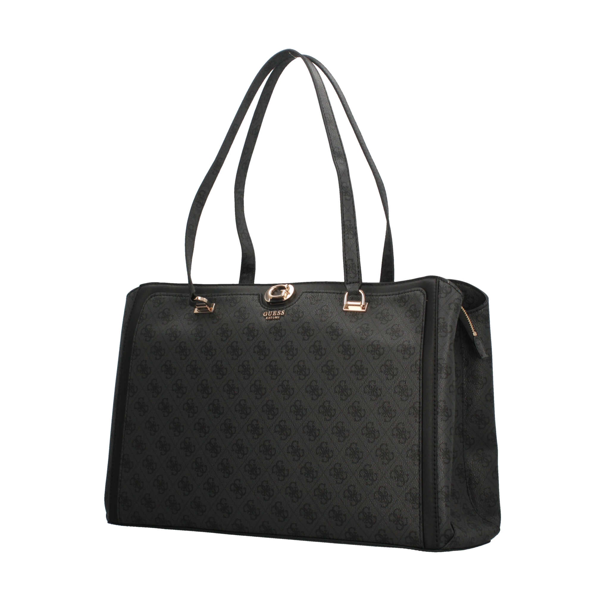 Borsone Guess con chiusura zip Nero TU | Giò Fashion