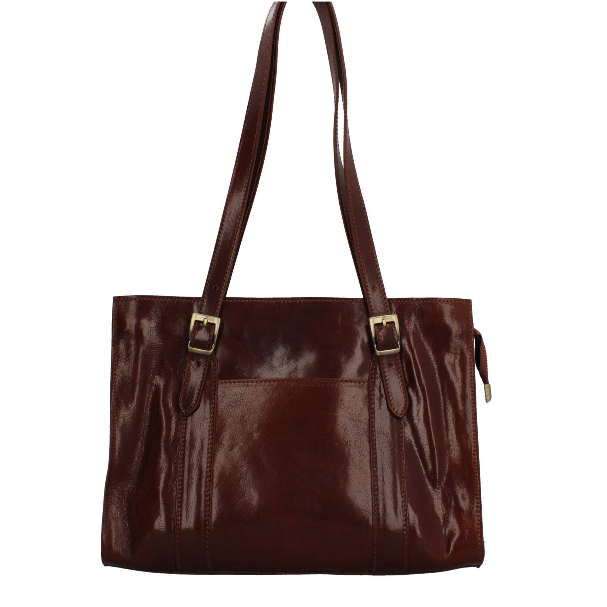 Borsa a spalla in vera pelle artigianale Il Giglio Made in Italy