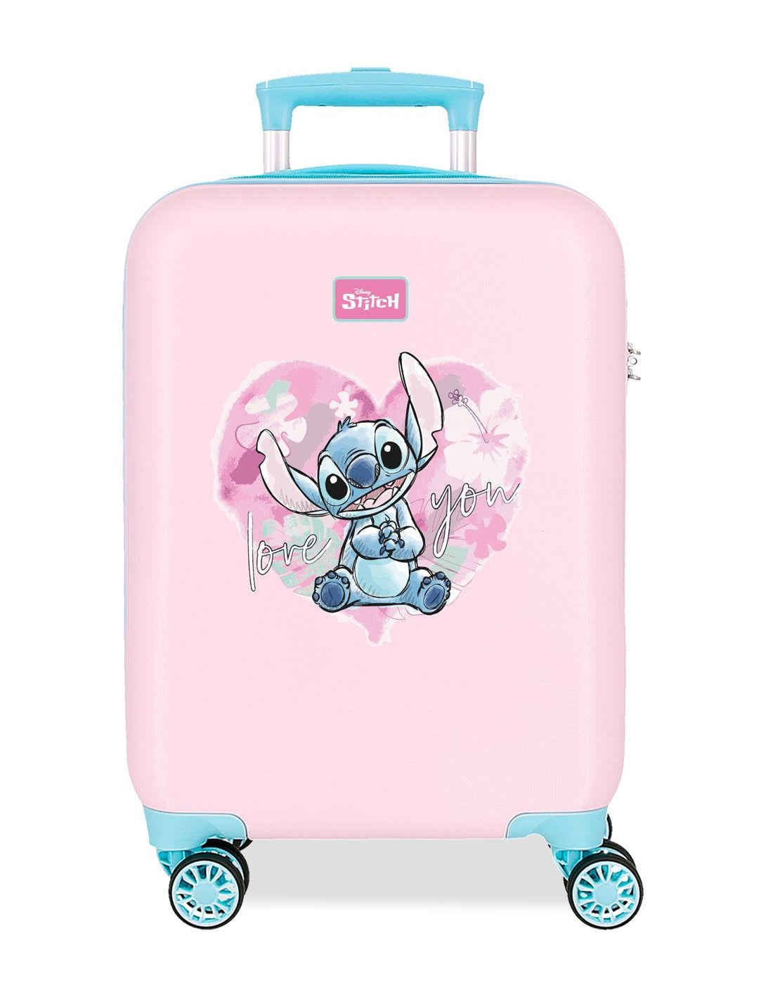 Disney Stitch Trolley Bambina 50 cm Valigia Rigida in ABS 4 Ruote 33 Litri