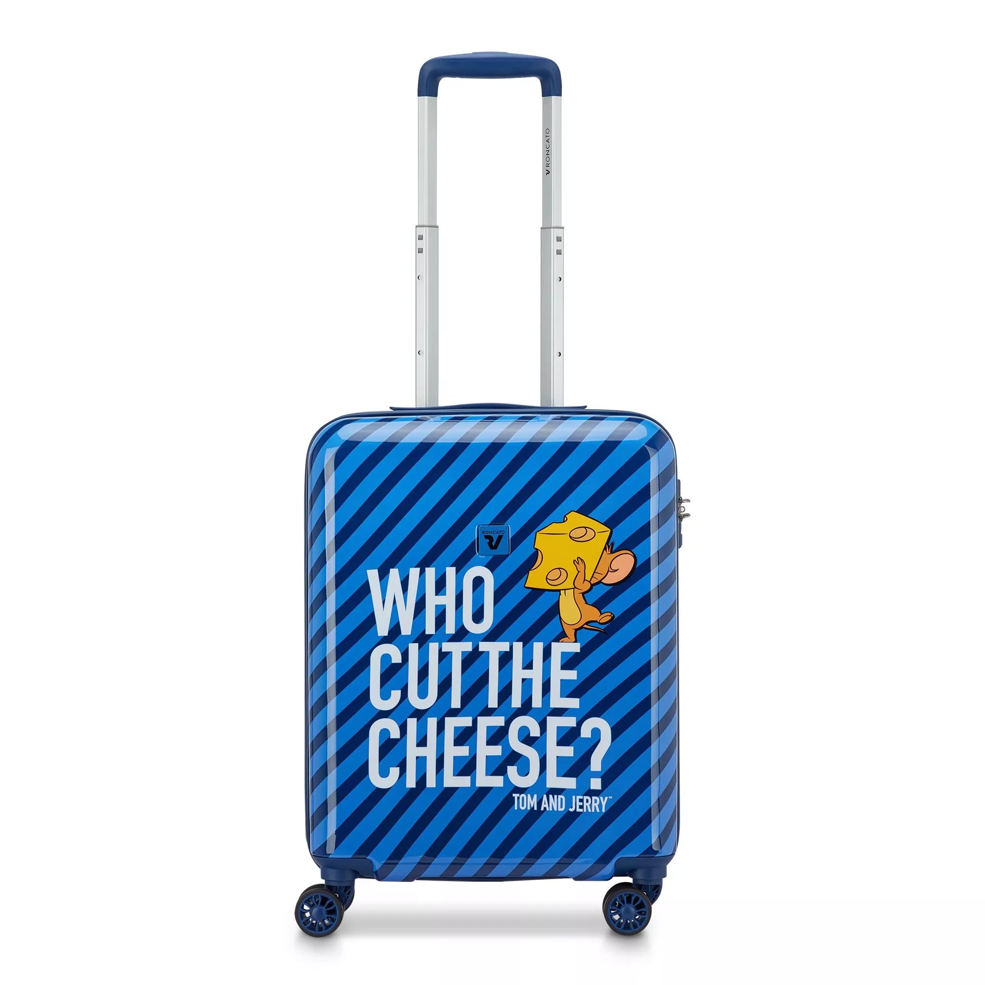 Roncato trolley rigido da cabina Tom & Jerry con quattro ruote BLU TU | Giò Fashion