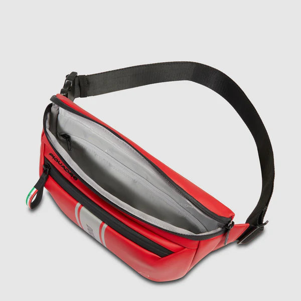 Marsupio Piquadro Ducati in materiale tecnico con dettagli sportivi Rosso TU | Giò Fashion