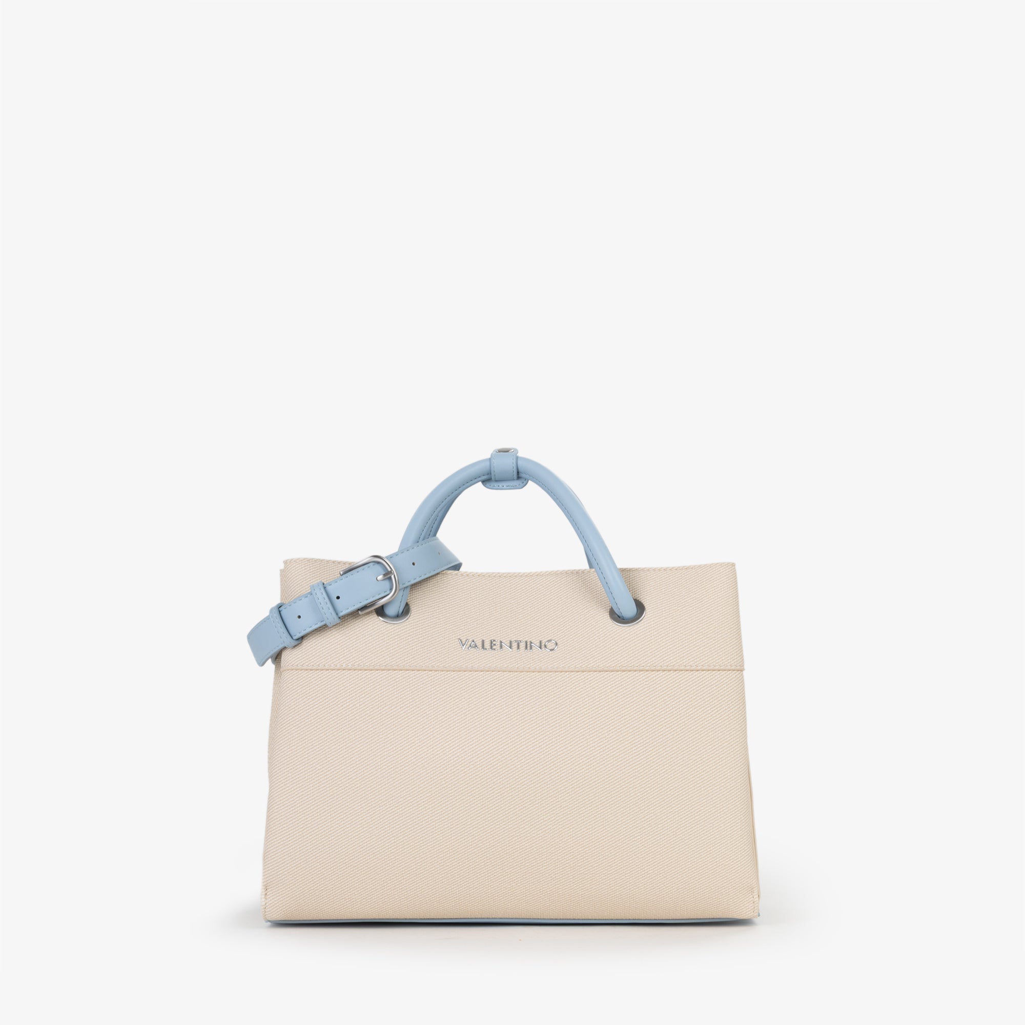Borsa a mano Mario Valentino in tessuto con manici rigidi e tracolla regolabile AVIO TU | Giò Fashion