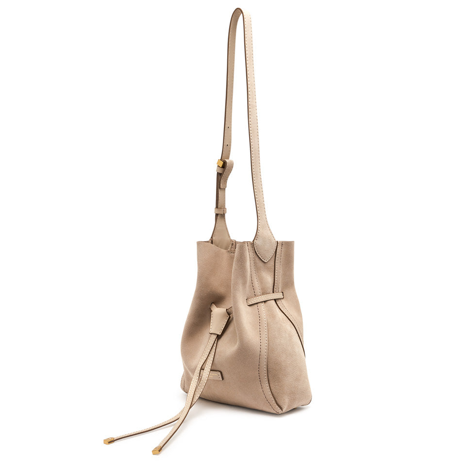Borsa a Spalla piccola Gianni Chiarini Sienna in camoscio NUDE TU | Giò Fashion