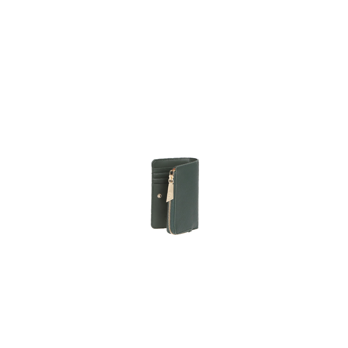Portafoglio donna By Byblos compatto con chiusura zip per uso quotidiano VERDE TU | Giò Fashion