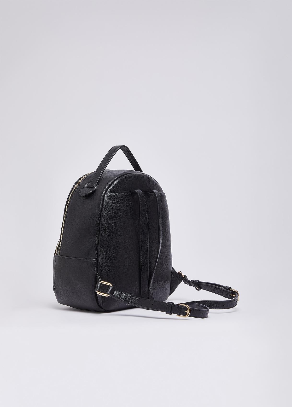Zaino Liu Jo elegante con tasca frontale e chiusura zip Nero TU | Giò Fashion