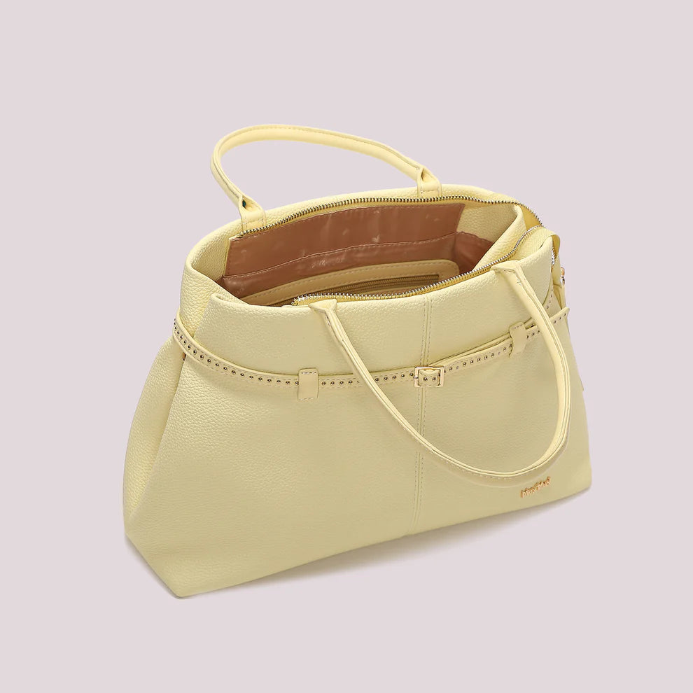 Mimi Mua borsa a mano elegante con tracolla e dettagli raffinati GIALLO CHIARO TU | Giò Fashion